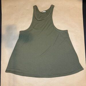 Intimately by Free People Olive Green Racerback Tank | Size M